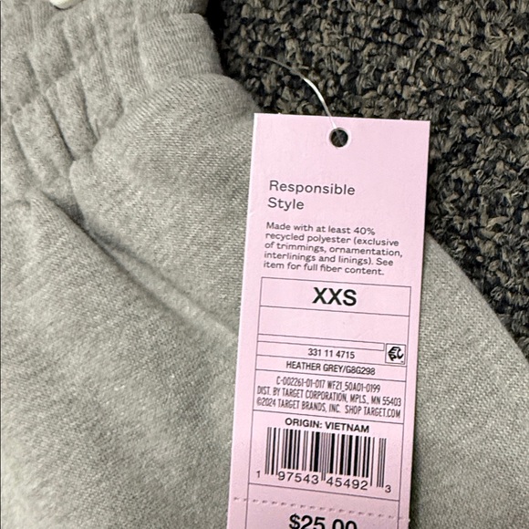 Target Light Gray Kids Sweatpants - Picture 2 of 2